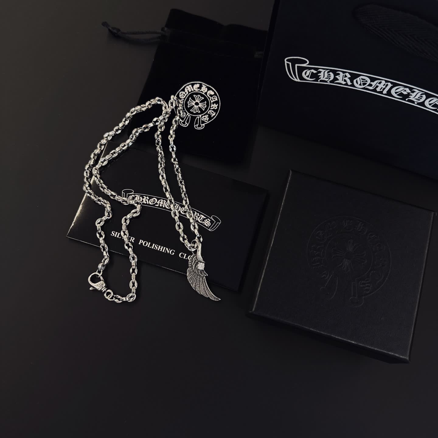 Chrome Hearts Wing Pendant Necklace